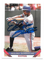 Delino Deshields Signed 1993 Topps Baseball Card - Montreal Expos