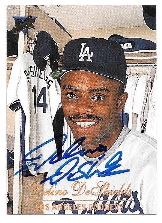 Delino Deshields Signed 1994 Studio Baseball Card - Los Angeles Dodgers - PastPros