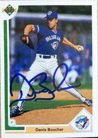 Denis Boucher Signed 1991 Upper Deck Baseball Card - Toronto Blue Jays - PastPros