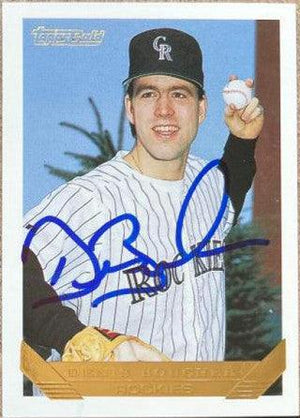 Denis Boucher Signed 1993 Topps Gold Baseball Card - Colorado Rockies - PastPros