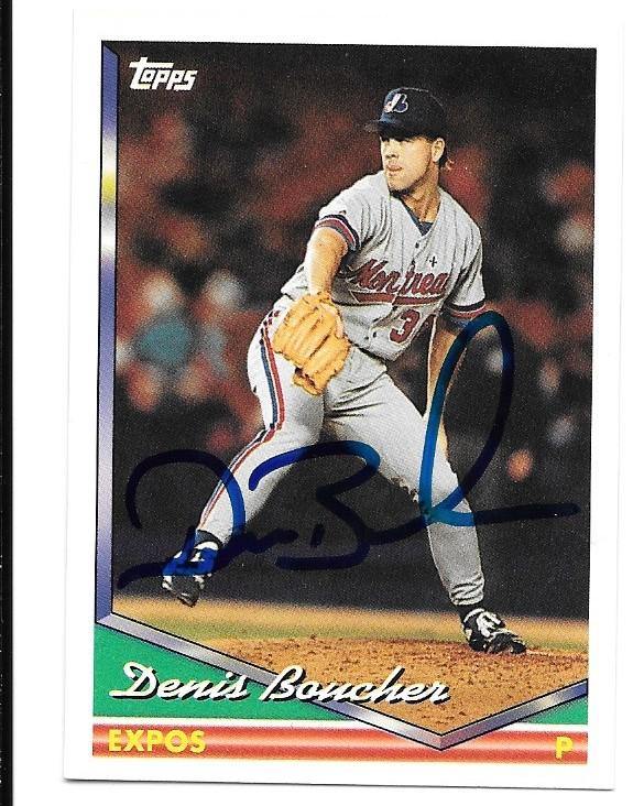 Denis Boucher Signed 1994 Topps Baseball Card - Montreal Expos - PastPros