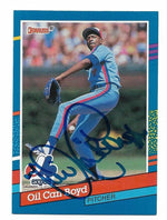 Dennis 'Oil Can' Boyd Signed 1991 Donruss Baseball Card - Montreal Expos