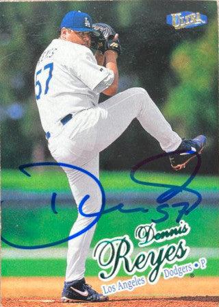 Dennis Reyes Signed 1998 Fleer Ultra Baseball Card - Los Angeles Dodgers - PastPros