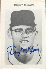Denny McLain Signed 1969 Milton Bradley Baseball Card - Detroit Tigers