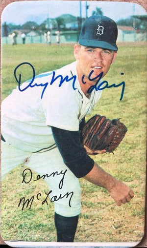 Denny McLain Signed 1970 Topps Super Baseball Card - Detroit Tigers - PastPros