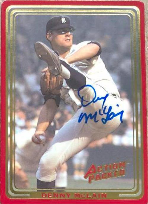 Denny McLain Signed 1993 Action Packed All-Star Gallery Baseball Card - Detroit Tigers - PastPros
