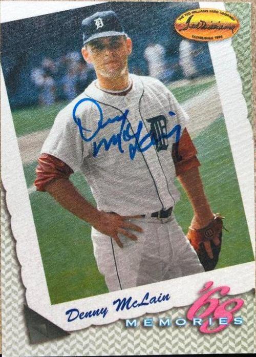 Denny McLain Signed 1994 Ted Williams Baseball Card - Detroit Tigers - PastPros