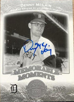 Denny McLain Signed 2004 Upper Deck Timeless Teams Baseball Card - Detroit Tigers - PastPros