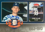 Denny McLain Signed 2006 Fleer Greats of the Game Baseball Card - Detroit Tigers