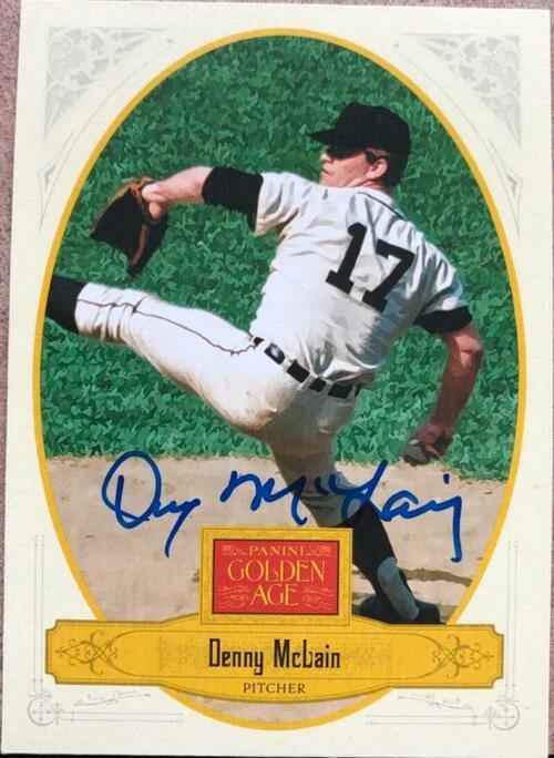 Denny McLain Signed 2012 Panini Golden Age Baseball Card - Detroit Tigers - PastPros