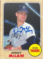 Denny McLain Signed 2013 Topps Archives Baseball Card - Detroit Tigers - PastPros