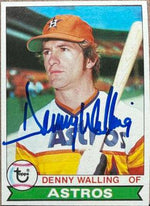 Denny Walling Signed 1979 Topps Baseball Card - Houston Astros - PastPros