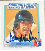 Denny Walling Signed 1988 Starting Lineup Talking Baseball Card - Houston Astros