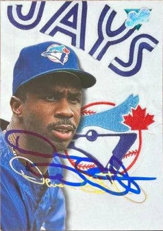 Devon White Signed 1993 Studio Baseball Card - Toronto Blue Jays