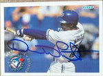 Devon White Signed 1994 Fleer Baseball Card - Toronto Blue Jays