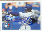 Devon White Signed 1994 Fleer Baseball Card - Toronto Blue Jays - PastPros