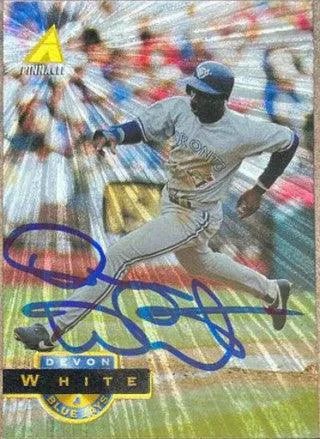 Devon White Signed 1994 Pinnacle Museum Collection Baseball Card - Toronto Blue Jays