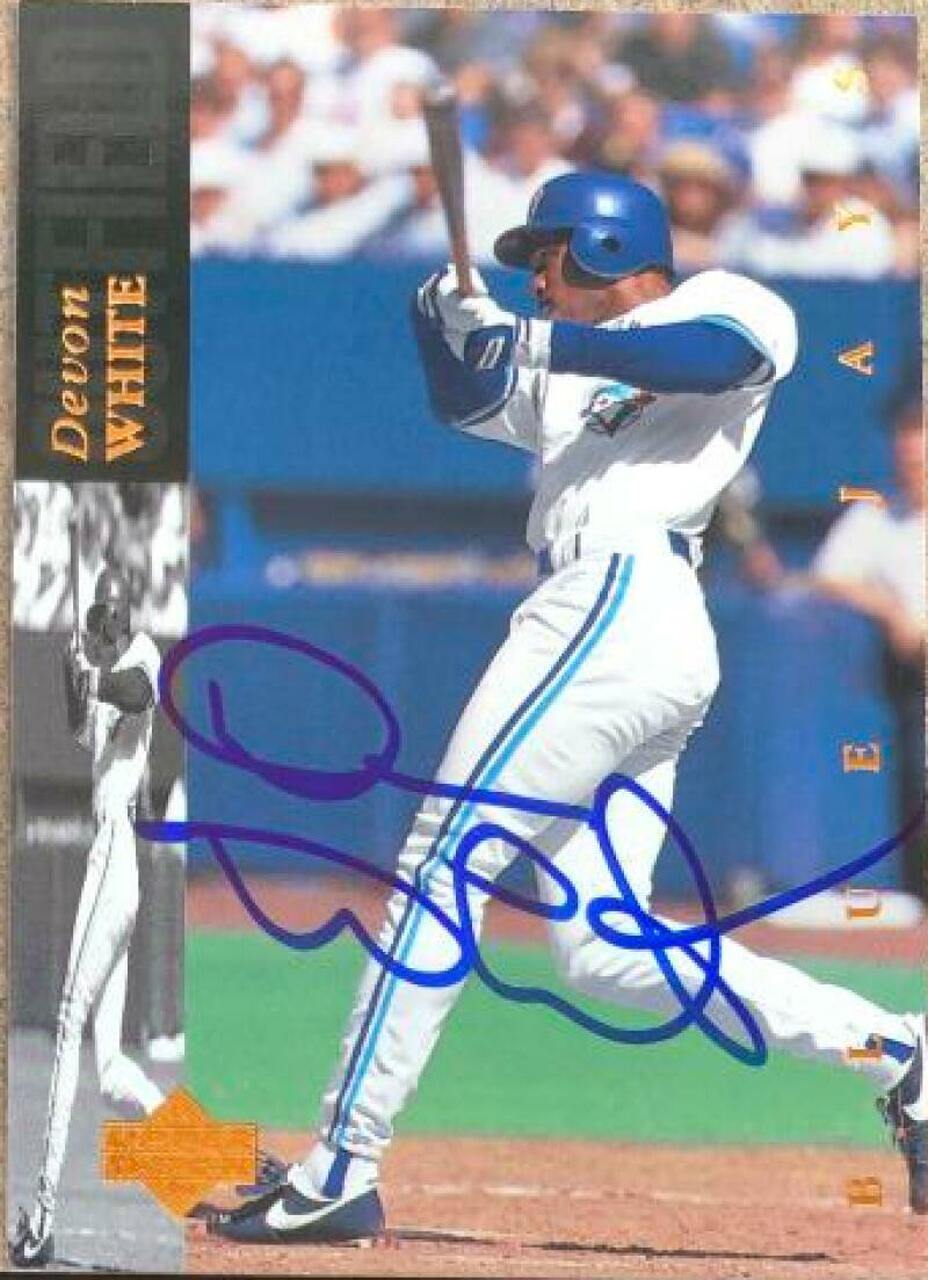 Devon White Signed 1994 Upper Deck Baseball Card - Toronto Blue Jays - PastPros