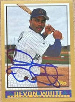 Devon White Signed 1998 Topps Baseball Card - Arizona Diamondbacks