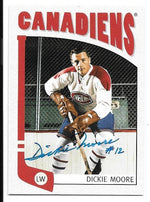 Dickie Moore Signed 2004-05 ITG Franchises Hockey Card - Montreal Canadiens - PastPros