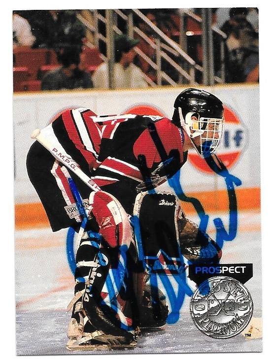 Dominik Hasek Signed 1991-92 Pro Set Platinum Prospects Hockey Card - Chicago Blackhawks - PastPros