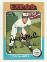 Don Demola Signed 1975 Topps Baseball Card - Montreal Expos
