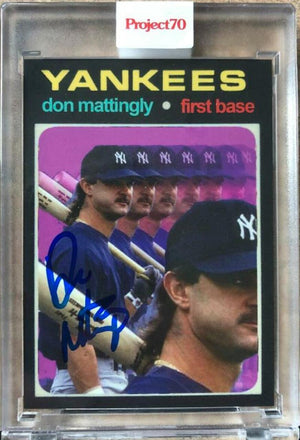 Don Mattingly Signed 2021 Topps Project 70 Rainbow Foil Baseball Card - New York Yankees - PastPros