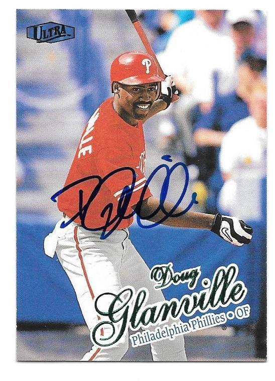 Doug Glanville Signed 1998 Ultra Baseball Card - Philadelphia Phillies - PastPros