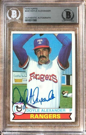 Doyle Alexander Signed 1979 Topps Baseball Card - Baltimore Orioles - Beckett Authentication