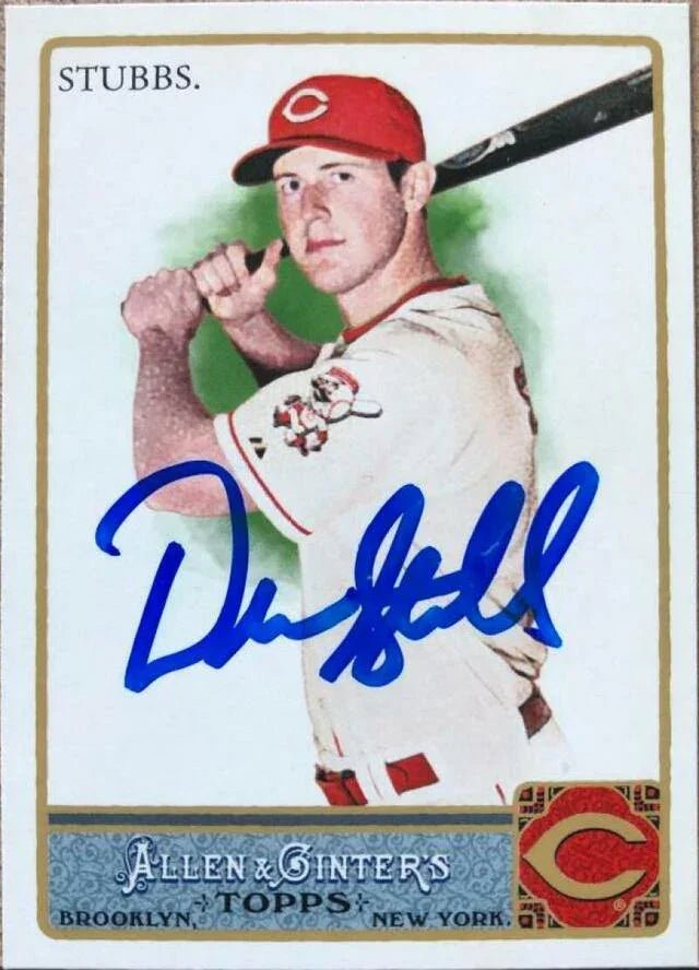 Drew Stubbs Signed 2011 Allen & Ginter Glossy Baseball Card - Cincinnati Reds