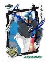 Duane Singleton Signed 1995 Score Baseball Card - Milwaukee Brewers