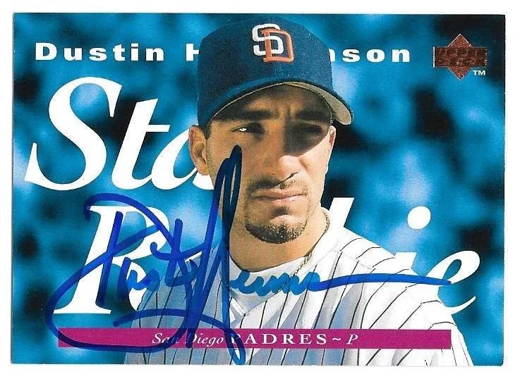 Dustin Hermanson Signed 1995 Upper Deck Baseball Card - San Diego Padres