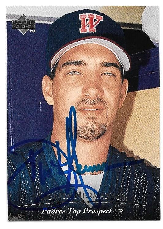 Dustin Hermanson Signed 1995 Upper Deck Minors Baseball Card - San Diego Padres - PastPros