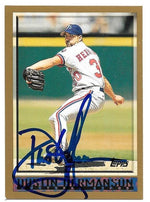 Dustin Hermanson Signed 1998 Topps Baseball Card - Montreal Expos - PastPros