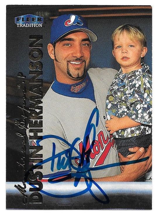 Dustin Hermanson Signed 1999 Fleer Tradition Baseball Card - Montreal Expos - PastPros