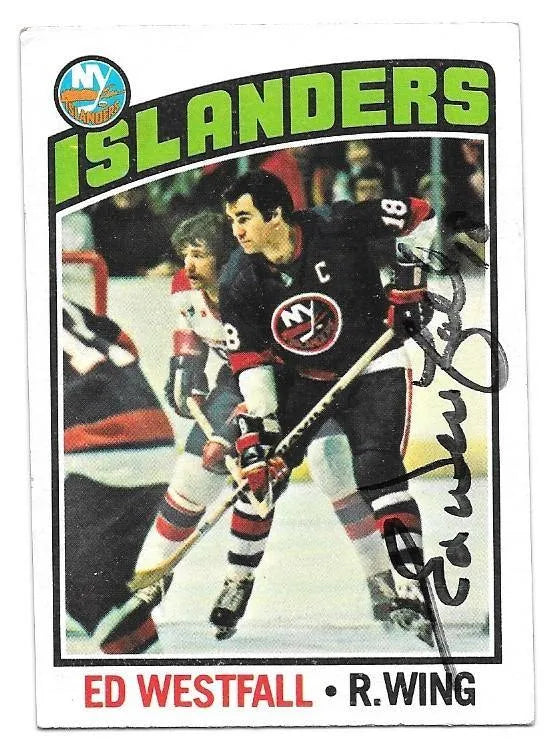 Ed Westfall 1976-77 Topps Hockey Card - New York Islanders - PastPros