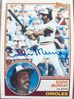 Eddie Murray Signed 1983 Topps Baseball Card - Baltimore Orioles