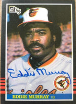 Eddie Murray Signed 1985 Donruss Baseball Card - Baltimore Orioles - PastPros