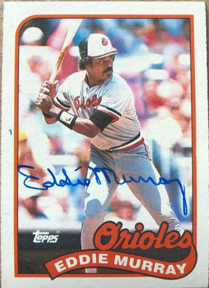Eddie Murray Signed 1989 Topps Baseball Card - Baltimore Orioles - PastPros