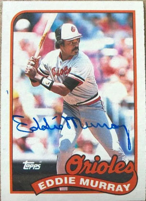 Eddie Murray Signed 1989 Topps Baseball Card - Baltimore Orioles - PastPros