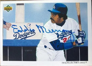 Eddie Murray Signed 1992 Upper Deck Baseball Card - Los Angeles Dodgers #32