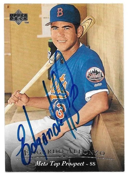 Edgardo Alfonzo Signed 1995 Upper Deck Minors Baseball Card - New York Mets