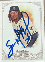 Edinson Volquez Signed 2012 Allen & Ginter Baseball Card - San Diego Padres