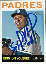 Edinson Volquez Signed 2013 Topps Heritage Baseball Card - San Diego Padres