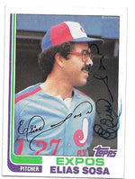 Elias Sosa Signed 1982 Topps Baseball Card - Montreal Expos - PastPros
