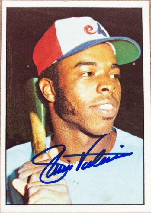 Ellis Valentine Signed 1976 SSPC Baseball Card - Montreal Expos - PastPros