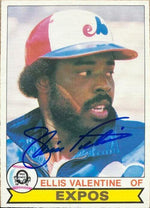Ellis Valentine Signed 1979 O-Pee-Chee Baseball Card - Montreal Expos - PastPros