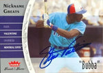 Ellis Valentine Signed 2006 Fleer Nickname Greats Baseball Card - Montreal Expos