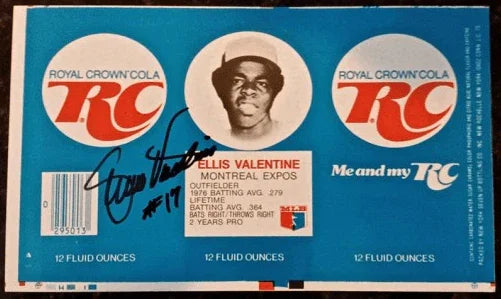 Ellis Valentine Signed Pre-Production Flat RC Cola Can