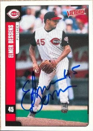 Elmer Dessens Signed 2001 Upper Deck Victory Baseball Card - Cincinnati Reds